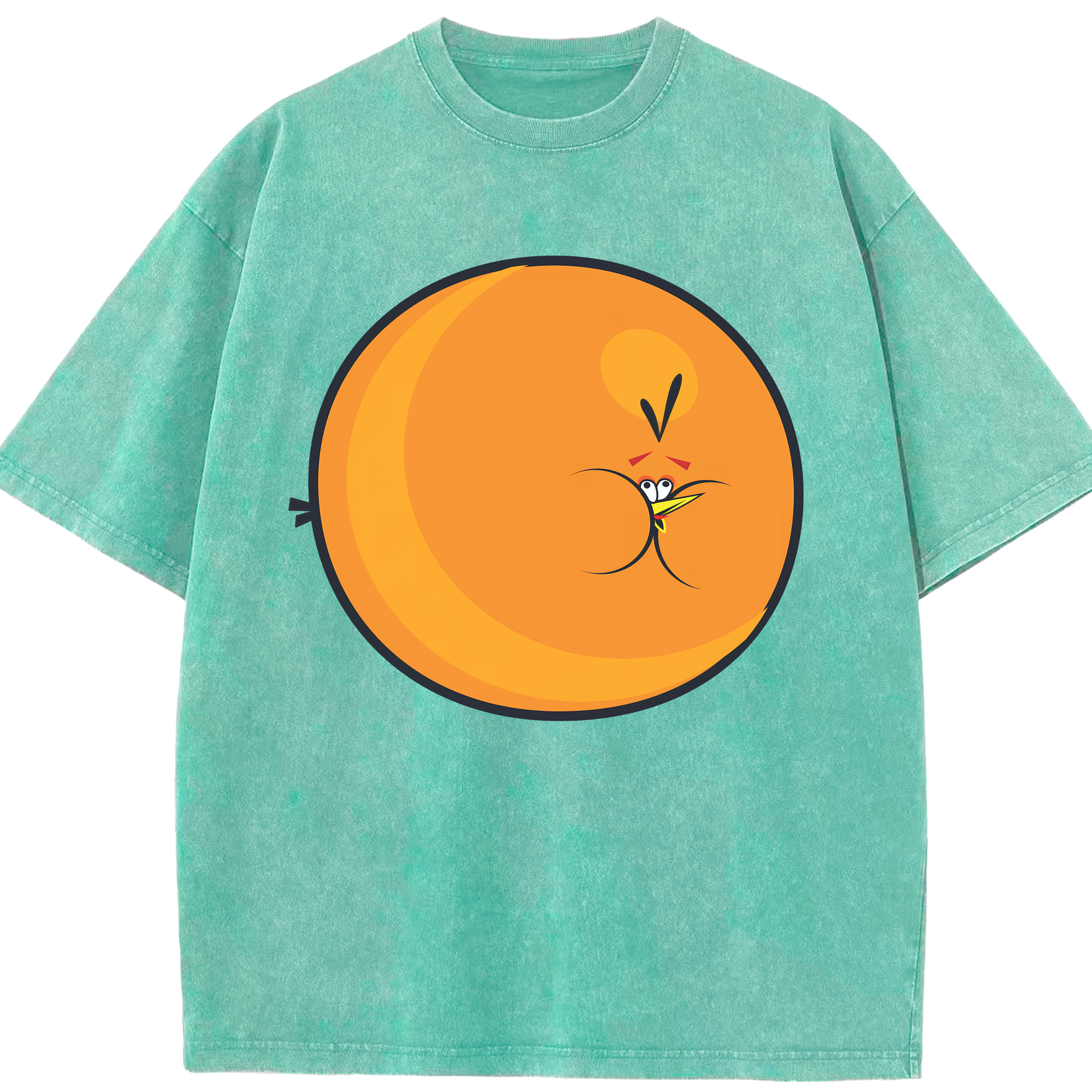 （画像用） Angry Birds アングリーバード 綿100% ヴィンテージ風 半袖Tシャツ（フロントプリント）